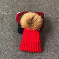Winter Brand Female Fur Pom Poms hat Winter Hat For Women Girl 's Hat Knitted Beanies Cap Hat Thick Women Skullies Beanies AExp