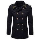 Winter Coat mens tops clothing brand fashion windbreaker coat new 2018 men casual Chinese style Embroidery woolen overcoat S-XXL-Black-S-JadeMoghul Inc.