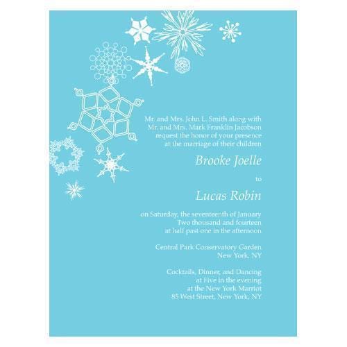 Winter Finery Invitation Berry (Pack of 1)-Invitations & Stationery Essentials-Black-JadeMoghul Inc.