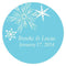 Winter Finery Large Sticker Berry (Pack of 1)-Wedding Favor Stationery-Aqua Blue-JadeMoghul Inc.