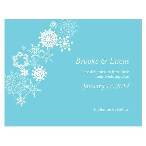 Winter Finery Save The Date Card Berry (Pack of 1)-Weddingstar-Berry-JadeMoghul Inc.