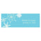 Winter Finery Small Rectangular Tag Berry (Pack of 1)-Wedding Favor Stationery-Red-JadeMoghul Inc.