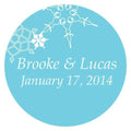 Winter Finery Small Sticker Berry (Pack of 1)-Wedding Favor Stationery-Aqua Blue-JadeMoghul Inc.