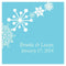 Winter Finery Square Tag Berry (Pack of 1)-Wedding Favor Stationery-Aqua Blue-JadeMoghul Inc.