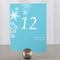 Winter Finery Table Number Numbers 85-96 Aqua Blue (Pack of 12)-Table Planning Accessories-Black-61-72-JadeMoghul Inc.
