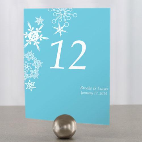 Winter Finery Table Number Numbers 85-96 Aqua Blue (Pack of 12)-Table Planning Accessories-Powder Blue-37-48-JadeMoghul Inc.