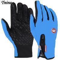 Winter Gloves / Mittens for iPhone/Pad / Full Finger Waterproof Windproof Winter Gloves-fangfeng blue-S-JadeMoghul Inc.