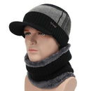 Winter Hats For Men Skullies Beanie Hat Winter Cap Men Women Wool Scarf Caps Set Balaclava Mask Gorras Bonnet Knitted Hat 2020 AExp