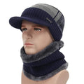 Winter Hats For Men Skullies Beanie Hat Winter Cap Men Women Wool Scarf Caps Set Balaclava Mask Gorras Bonnet Knitted Hat 2020 AExp
