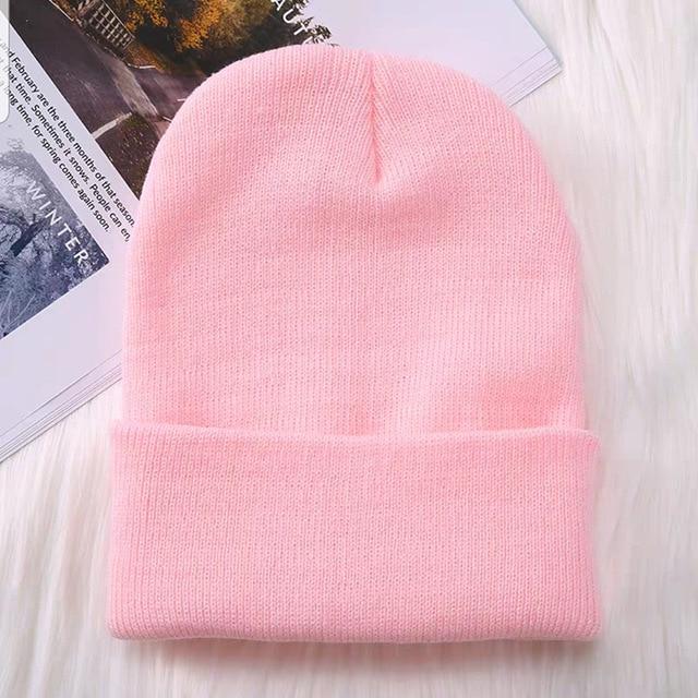 Winter Hats for Men Woman New Beanies Knitted Solid Cute Hat Girls Autumn Female Beanie Caps Warmer Bonnet Ladies Casual Cap AExp