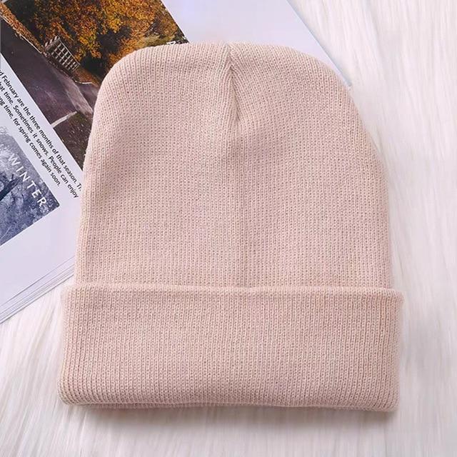 Winter Hats for Men Woman New Beanies Knitted Solid Cute Hat Girls Autumn Female Beanie Caps Warmer Bonnet Ladies Casual Cap AExp