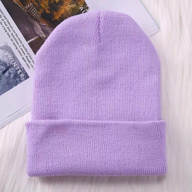 Winter Hats for Men Woman New Beanies Knitted Solid Cute Hat Girls Autumn Female Beanie Caps Warmer Bonnet Ladies Casual Cap AExp