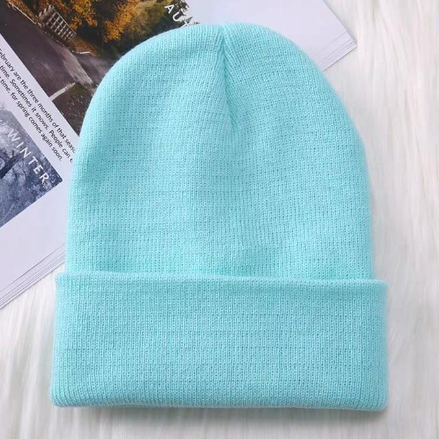 Winter Hats for Men Woman New Beanies Knitted Solid Cute Hat Girls Autumn Female Beanie Caps Warmer Bonnet Ladies Casual Cap AExp