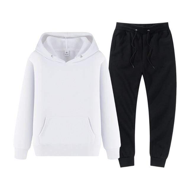 winter hoodies suits men fashion Fleece red hoodie black Brand pants Casual Jogger suit tracksuit sweatshirt woman pullover JadeMoghul Inc. 