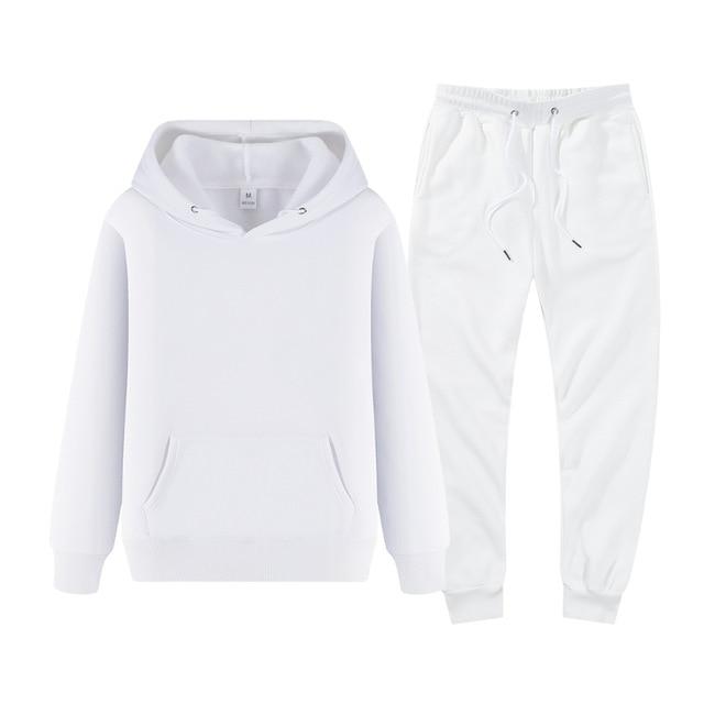 winter hoodies suits men fashion Fleece red hoodie black Brand pants Casual Jogger suit tracksuit sweatshirt woman pullover JadeMoghul Inc. 