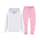 winter hoodies suits men fashion Fleece red hoodie black Brand pants Casual Jogger suit tracksuit sweatshirt woman pullover JadeMoghul Inc. 