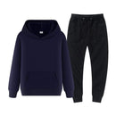 winter hoodies suits men fashion Fleece red hoodie black Brand pants Casual Jogger suit tracksuit sweatshirt woman pullover JadeMoghul Inc. 