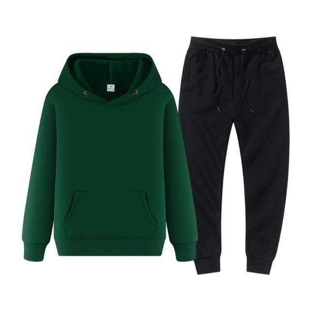 winter hoodies suits men fashion Fleece red hoodie black Brand pants Casual Jogger suit tracksuit sweatshirt woman pullover JadeMoghul Inc. 