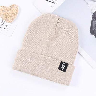 Winter Knitted Skullies Beanies Winter Letter True Hat Soft Hip Hop Hat For Men Women Casual Beanies Bonnet Unisex Solid Cap JadeMoghul Inc. 