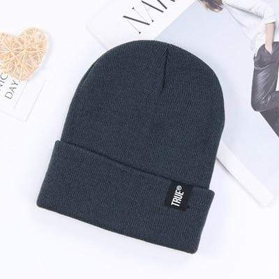 Winter Knitted Skullies Beanies Winter Letter True Hat Soft Hip Hop Hat For Men Women Casual Beanies Bonnet Unisex Solid Cap JadeMoghul Inc. 