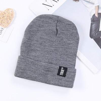 Winter Knitted Skullies Beanies Winter Letter True Hat Soft Hip Hop Hat For Men Women Casual Beanies Bonnet Unisex Solid Cap JadeMoghul Inc. 