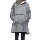 Winter Oversized Hoodies Women Fleece Warm TV Blanket with Sleeves Pocket Flannel Plush Thick Sherpa Giant Hoody Long Sweatshirt AExp