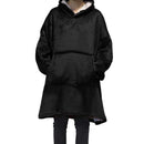 Winter Oversized Hoodies Women Fleece Warm TV Blanket with Sleeves Pocket Flannel Plush Thick Sherpa Giant Hoody Long Sweatshirt AExp