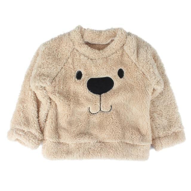 Winter Thick Sweater Coat Cartoon Bear Children Baby Sweaters Clothes Infant Warm Fleece Kid Pullover Blouse Long Sleeve T-shirt-2-4T-JadeMoghul Inc.