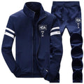 Winter Tracksuits For Men - Thick Fleece Hoodie & Pants Suit-EM075 Dark Blue-S-JadeMoghul Inc.