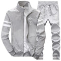 Winter Tracksuits For Men - Thick Fleece Hoodie & Pants Suit-EM075 Grey-S-JadeMoghul Inc.