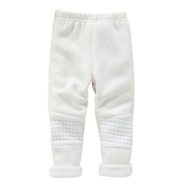 Winter Warm Baby Kid Girls Leggings Pants Basic Elastic Waist Thick Skinny Trousers X16-White-5-JadeMoghul Inc.