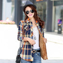 Winter Warm Faux fur Lined Jacket /Plaid Shirt Style Coat-09-L-JadeMoghul Inc.