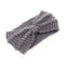 Winter Warmer Ear Knitted Headband Turban For Lady Women Crochet Bow Stretch Hairband Headwrap Hair Accessories-Dark Grey-JadeMoghul Inc.