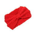 Winter Warmer Ear Knitted Headband Turban For Lady Women Crochet Bow Stretch Hairband Headwrap Hair Accessories-Red-JadeMoghul Inc.