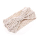 Winter Warmer Ear Knitted Headband Turban For Lady Women Crochet Bow Stretch Hairband Headwrap Hair Accessories-White-JadeMoghul Inc.