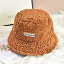 Winter Women Hats Teddy Velvet Warm Ear Protector Fisherman Hat Accessories Vintage Lamb Velvet Cap Lovely Plush Bucket Hat AExp