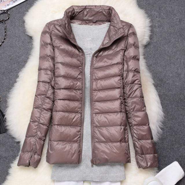 Winter Women Ultralight Thin Down Jacket White Duck Down Hooded Jackets Long Sleeve Warm Coat Parka Female Portable Outwear JadeMoghul Inc. 