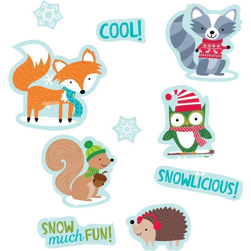 WINTER WOODLAND FRIENDS STICKERS-Learning Materials-JadeMoghul Inc.