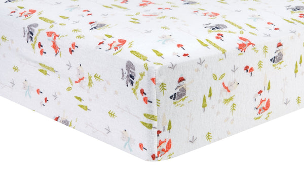 Winter Woods Deluxe Flannel Fitted Crib Sheet-WHIM-U-JadeMoghul Inc.