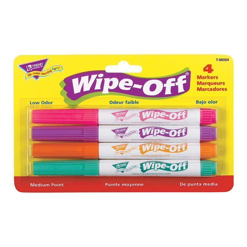 WIPE OFF MARKER 4 NEW COLORS-Learning Materials-JadeMoghul Inc.