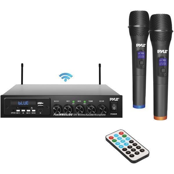 Wireless Microphone & Bluetooth(R) Receiver System-Microphones & Accessories-JadeMoghul Inc.