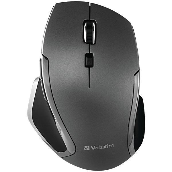 Wireless Notebook 6-Button Deluxe Blue LED Mouse (Graphite)-Mice & Mouse Pads-JadeMoghul Inc.
