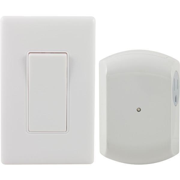 Wireless Wall Switch Light Control with 1 Outlet Receiver-Switches-JadeMoghul Inc.