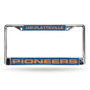 NCAA Wisconsin Platteville FCL License Plate Frame (Chrome Laser)