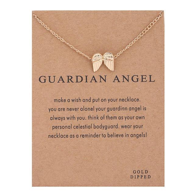 With Card Alloy Key Star Infinity Anchor Drop Gold-color Shorts Clavicle Chains Fashion Necklaces & Pendants Wholesale-card 1-JadeMoghul Inc.