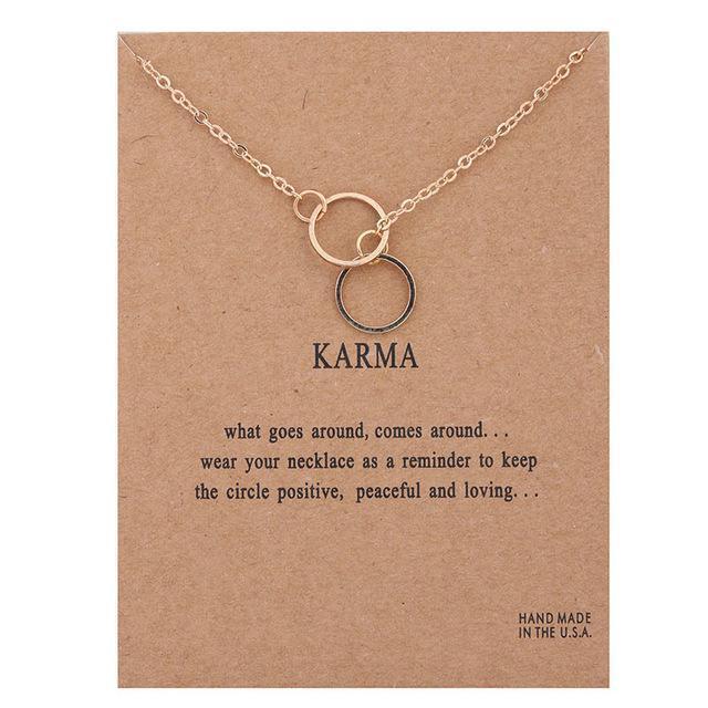 With Card Alloy Key Star Infinity Anchor Drop Gold-color Shorts Clavicle Chains Fashion Necklaces & Pendants Wholesale-card 5-JadeMoghul Inc.