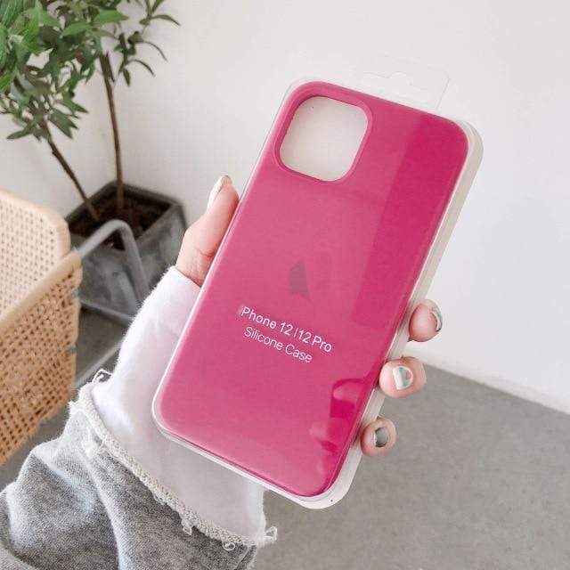 With LOGO Official Silicone Case For iphone 11 12 mini Pro case X XS MAX XR 7 8 6S 6 Plus Case ForApple iphone 7 8 plus 10 Cover JadeMoghul Inc. 