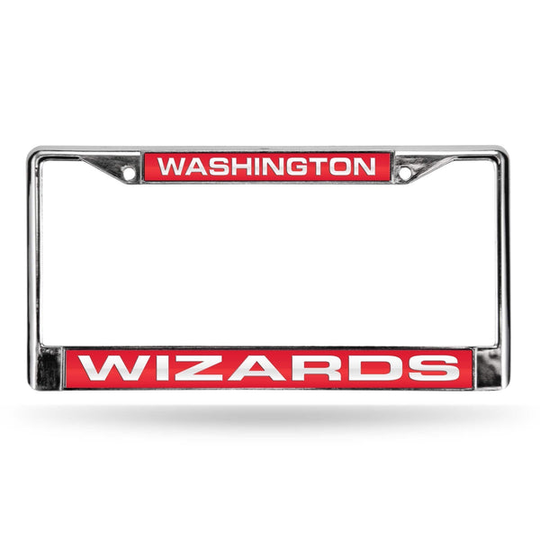 Subaru License Plate Frame Wizards Laser Chrome Frame Red Background With White Letters