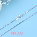 WK Real Pure 925 Sterling Silver Chain Necklace For Women Female Girls 16 18 Inch Snake Rope Link Chain Jewelry Wholesale Gift-NA003 F-18 INCH (45CM)-JadeMoghul Inc.