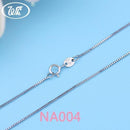 WK Real Pure 925 Sterling Silver Chain Necklace For Women Female Girls 16 18 Inch Snake Rope Link Chain Jewelry Wholesale Gift-NA004 E-18 INCH (45CM)-JadeMoghul Inc.